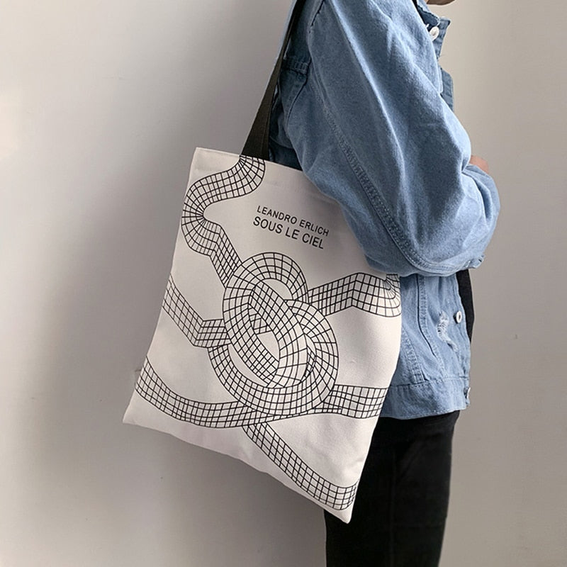 Canvas Shoulder Soft-Face Tote Bag