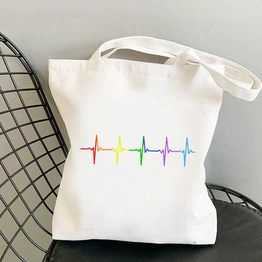 Student Casual rainbow Tote Bag